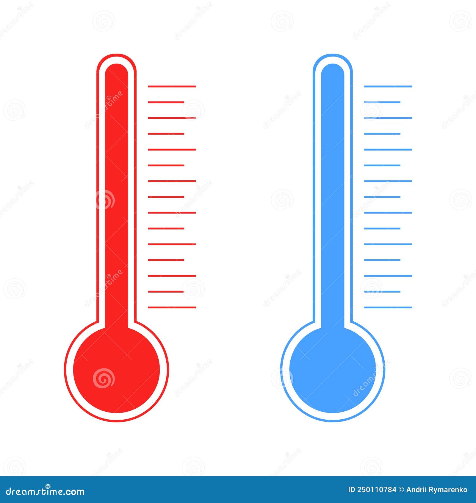 Premium Vector  Cold warm thermometer. temperature weather thermometers  with celsius and fahrenheit scale. thermostat meteorology icon