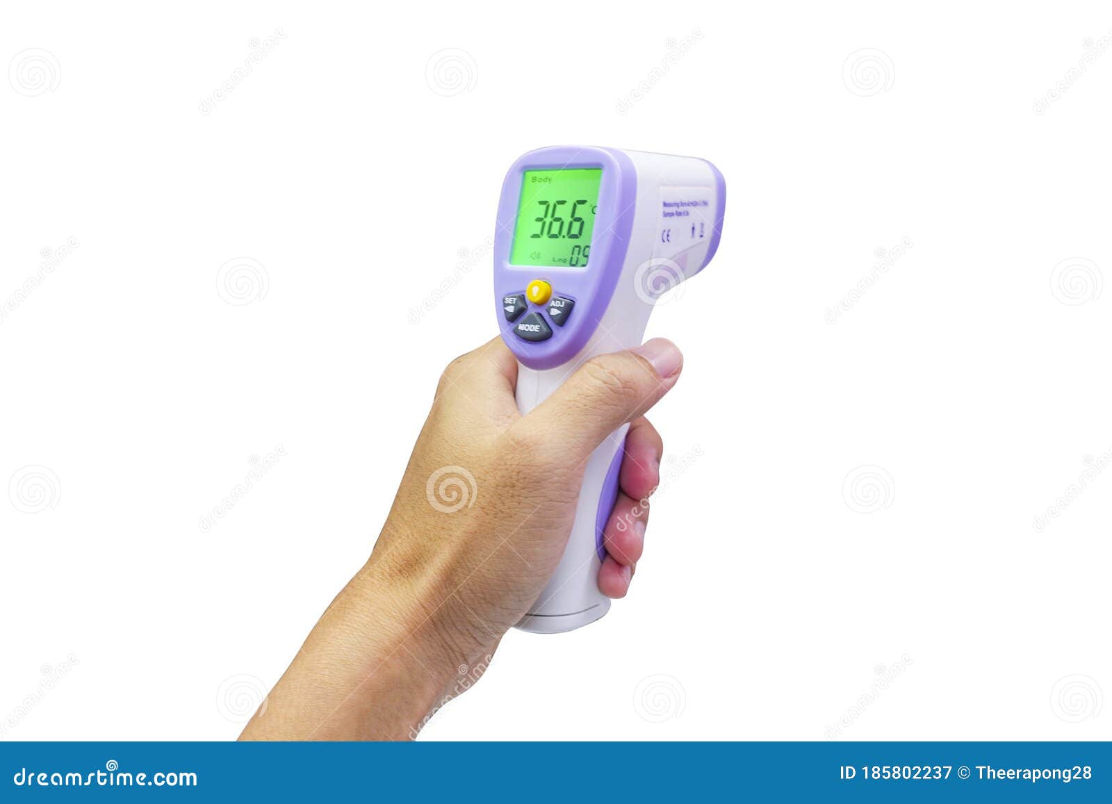 Thermometer Gun Isometric Medical Digital NonContact Infrared Sight
