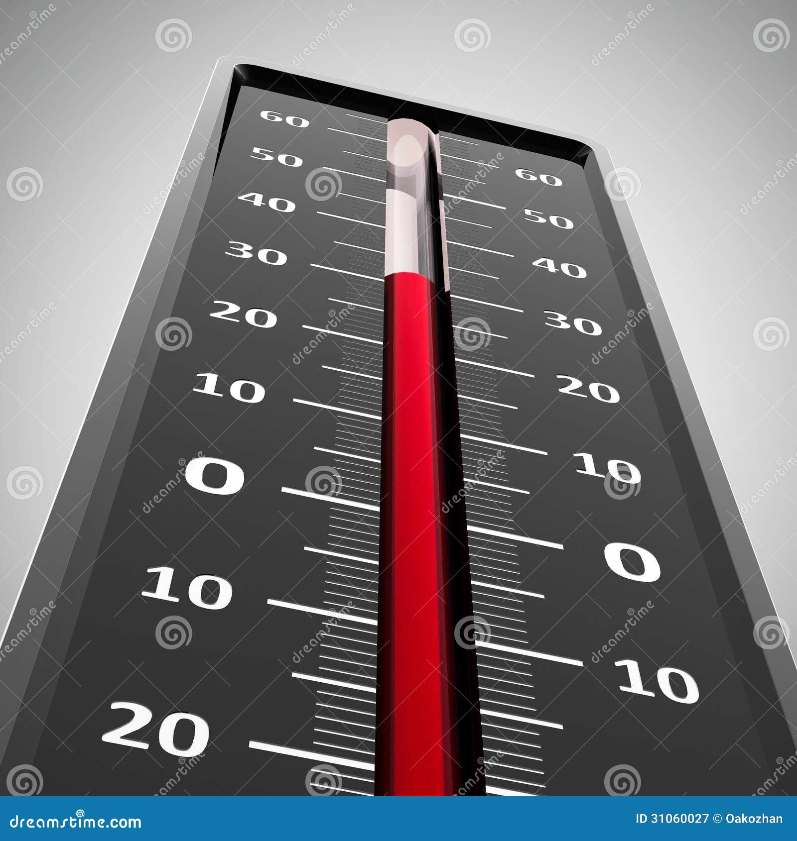 Thermometer heat closeup stock illustration. Illustration of heatwave