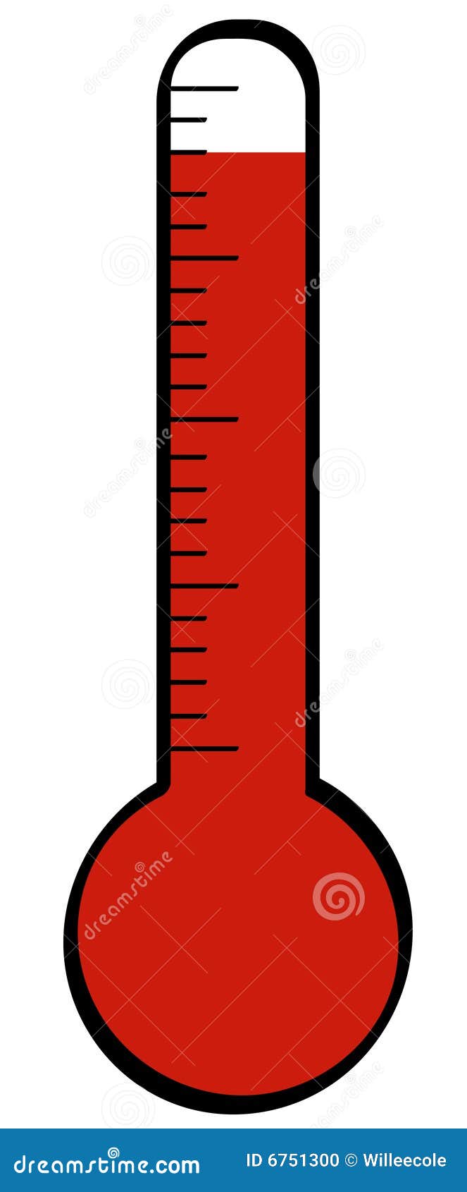 Thermometer with high temp stock vector. Illustration of measuring