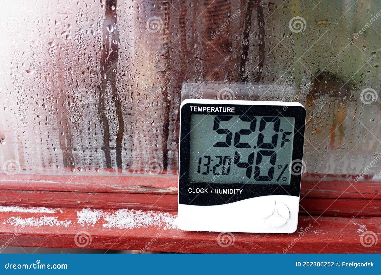 Thermometer and Hygrometer of Electronic To Control Temperature and Humidity. Humidity Indicator