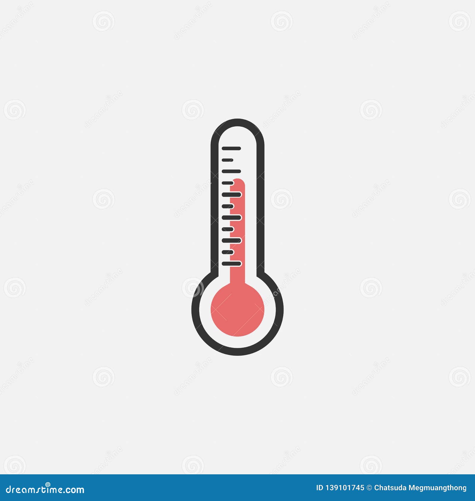 Thermometer Icon, Temperature Measurer, Science Stock Vector - Illustration  of diagnostic, high: 139101745