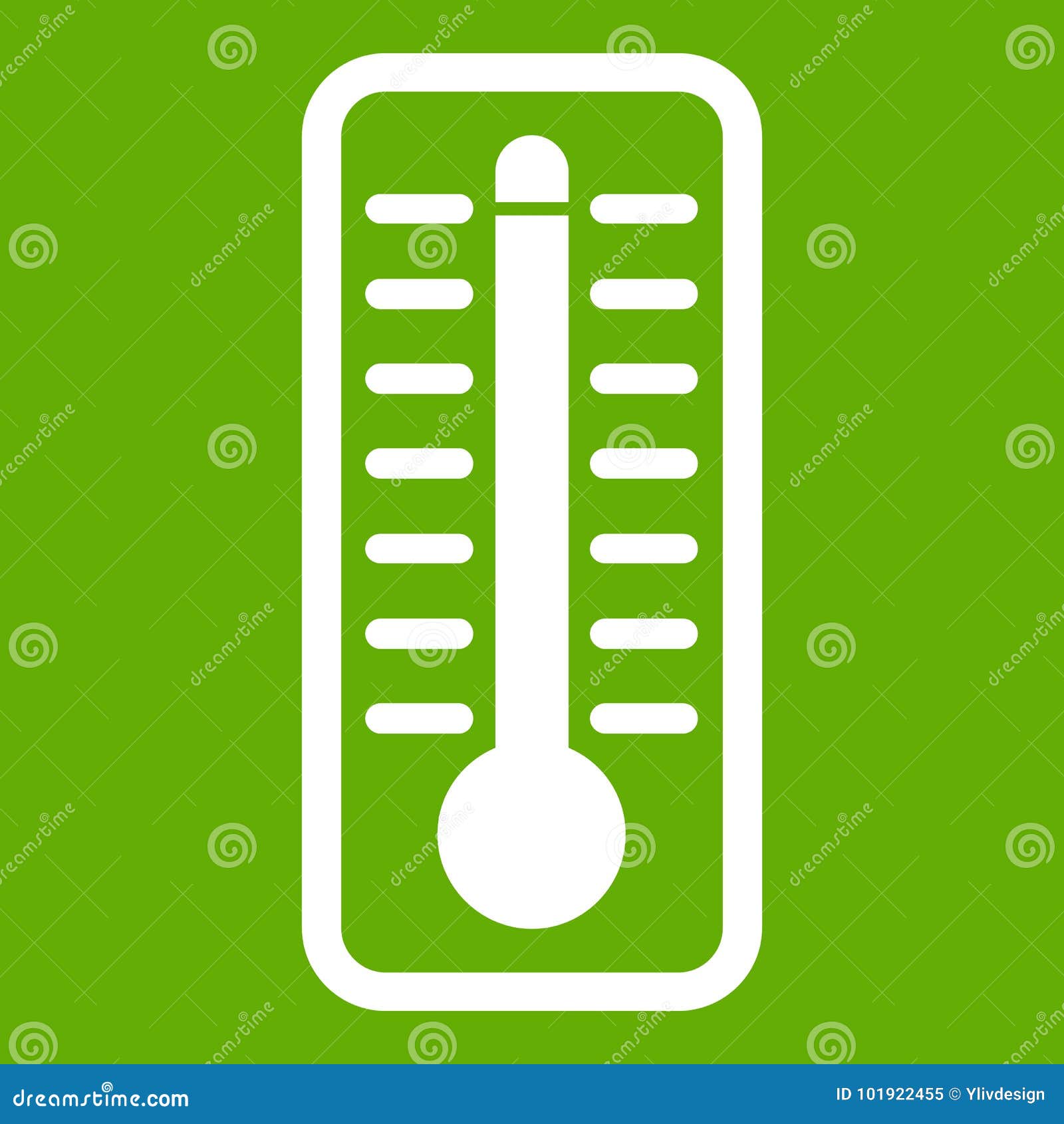 Thermometer with high temperature isolated icon Vector Image