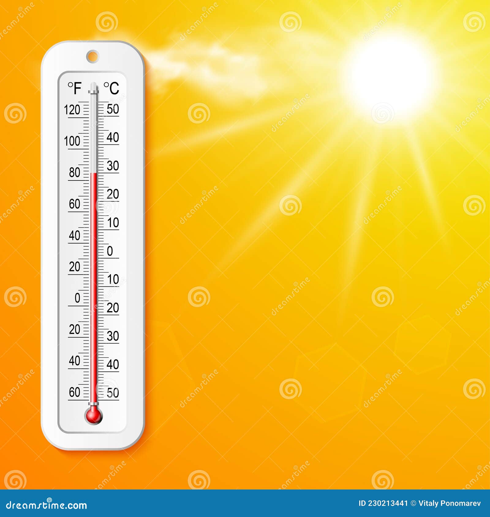 C Temperature Degrees Celsius Vector Isolated Stock Vector