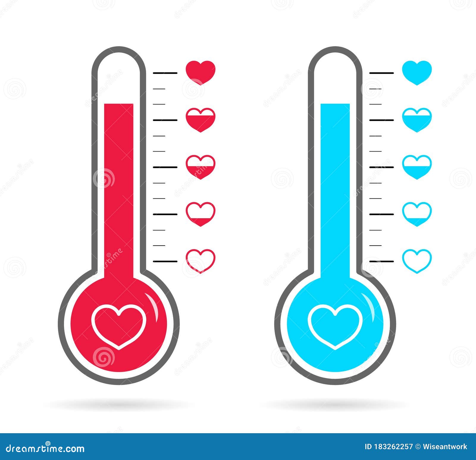 Mart verder diamant Thermometer of Love in Heart. Meter or Thermostat of Happy. Gauge of  Temperature Body. High Level of Warm on Scale Stock Vector - Illustration  of heat, goal: 183262257