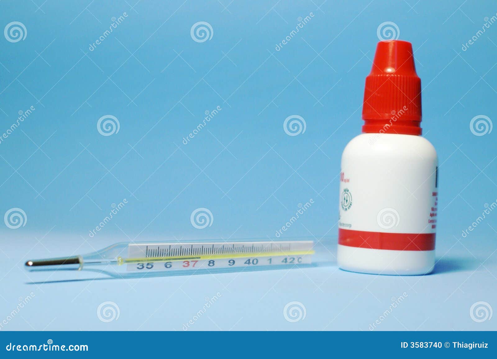 thermometer and medicament