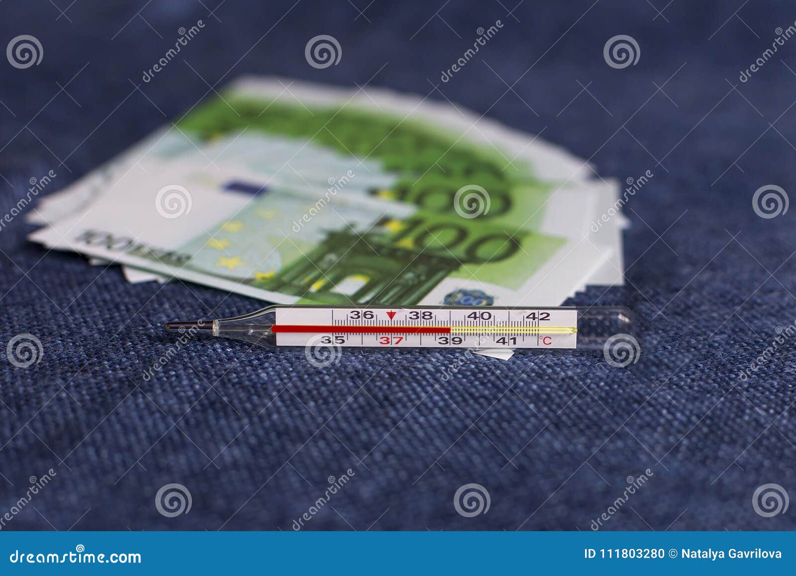Thermometer, Temperature 39, Expensive Treatment Stock Photo Image of