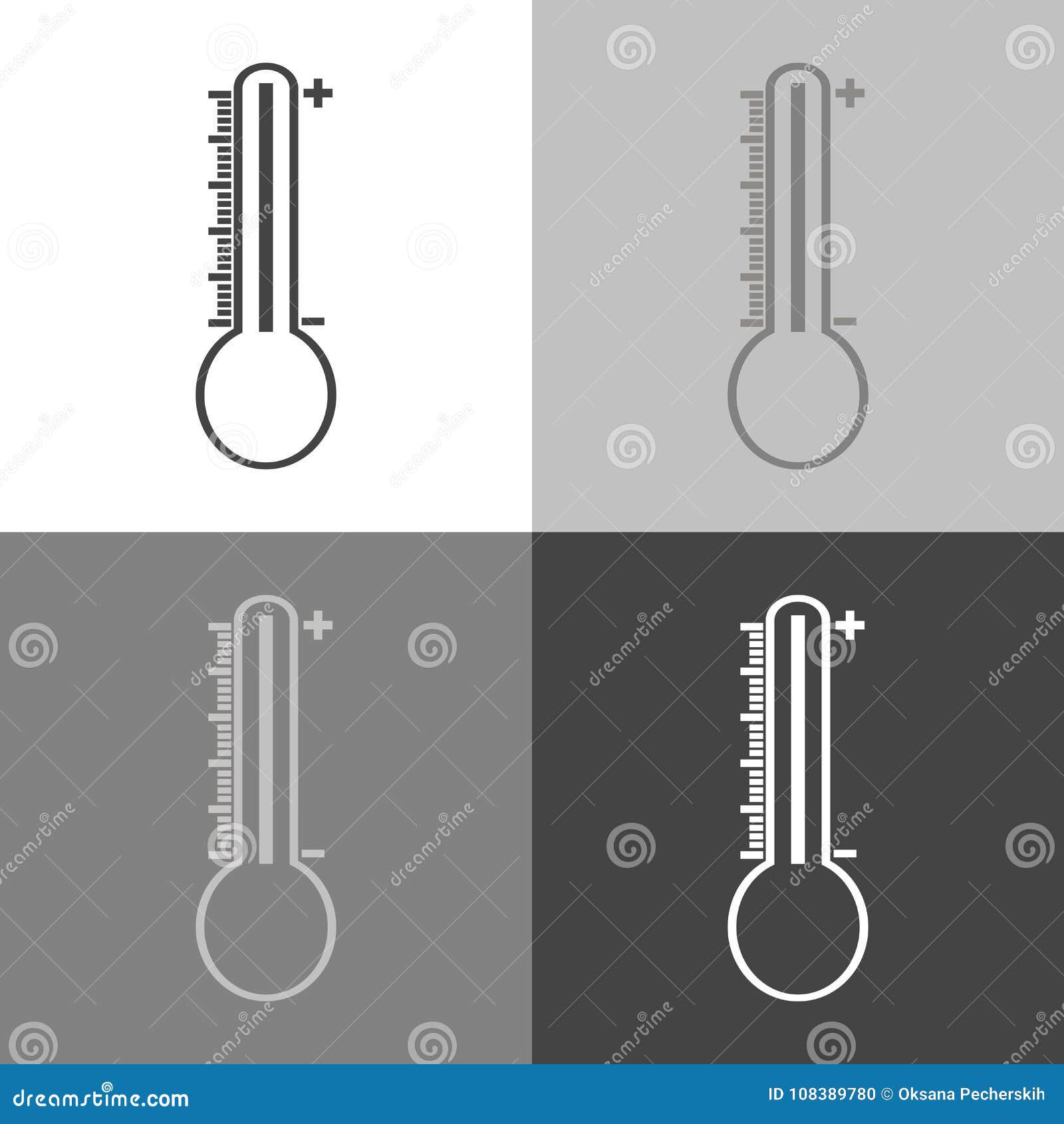 Thermometer For Measuring Air Temperature. White Background. Royalty Free  SVG, Cliparts, Vectors, and Stock Illustration. Image 112219186.