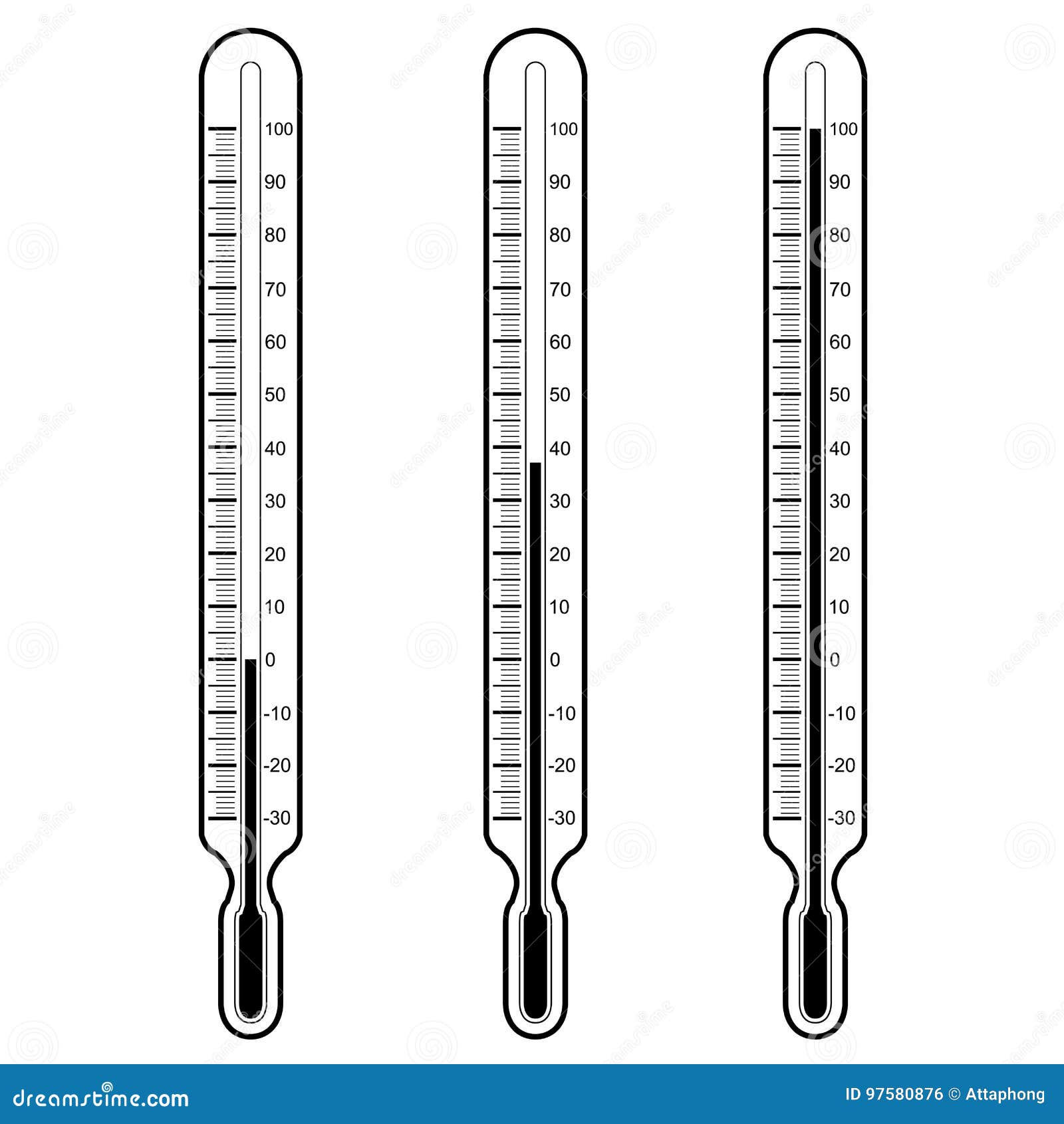 ThermometerVektorillustration Vektor Abbildung Illustration von