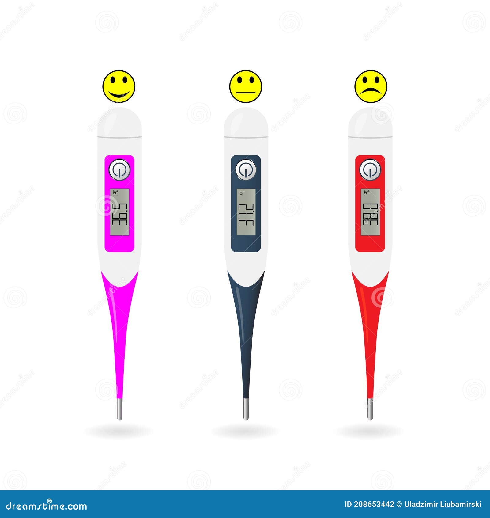 Thermometer for measuring body temperature Vector Image