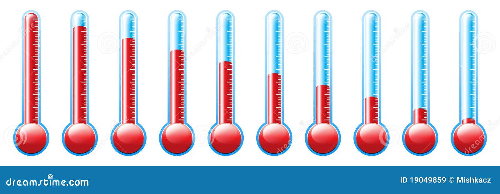 Thermomètre illustration de vecteur. Illustration du fahrenheit 19049859