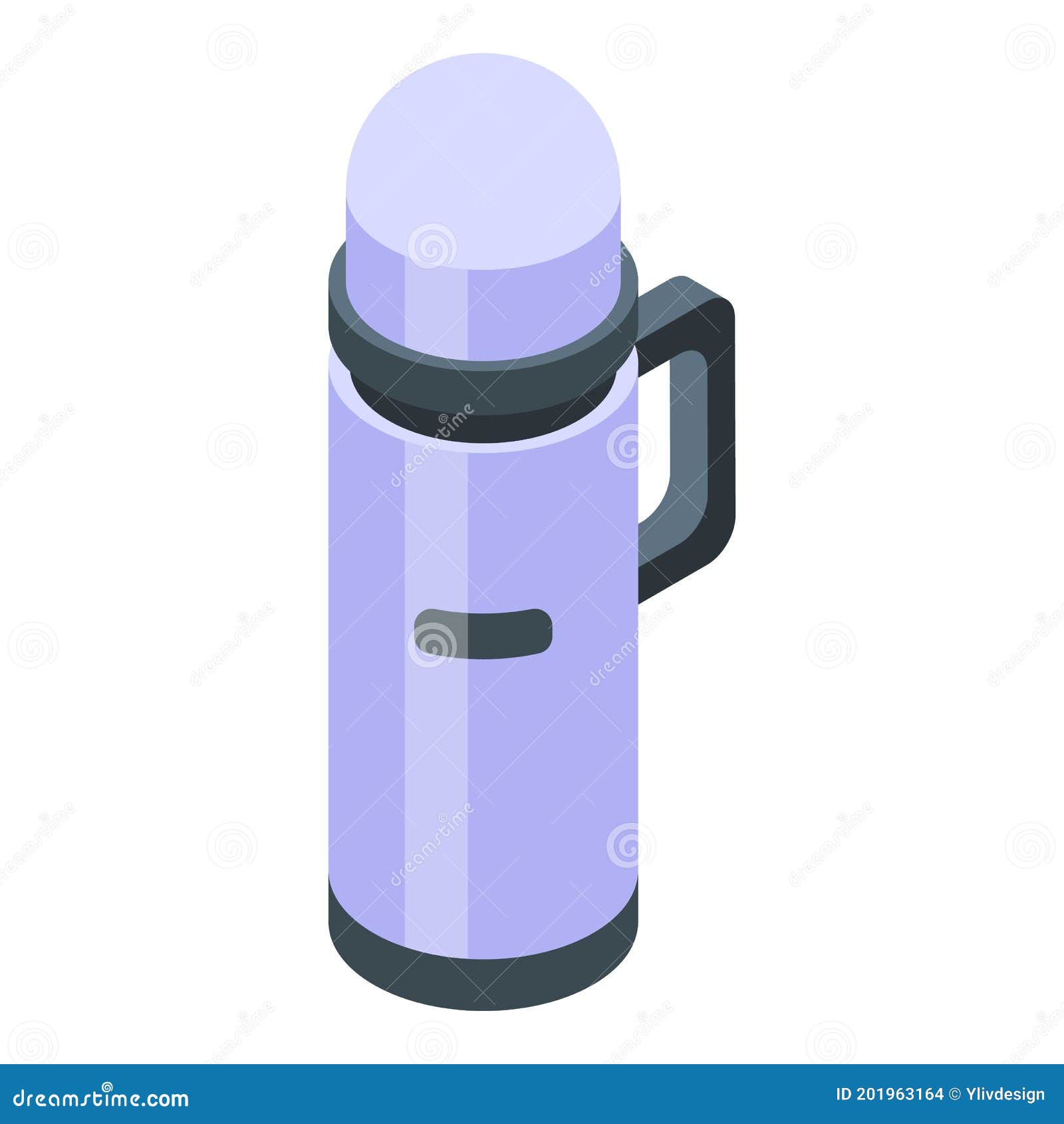 Thermos icon outline style Royalty Free Vector Image
