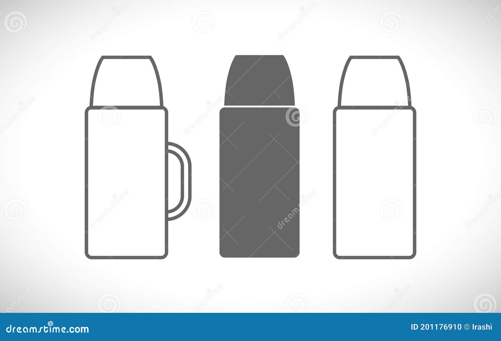 Thermos bottle icon stock vector. Illustration of thermo 201176910