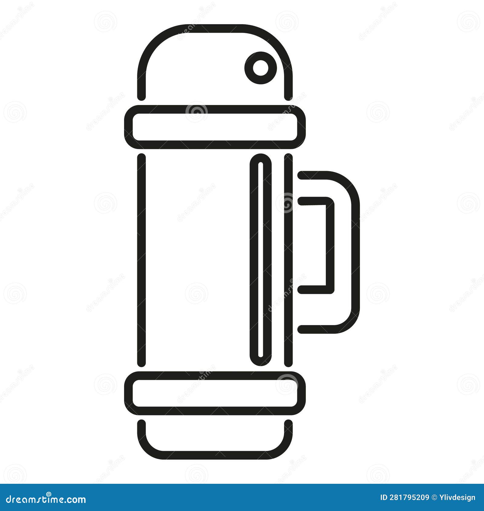 Thermos Icon Outline Vector. Travel Activity Stock Vector - Illustration of  hiking, shoe: 281795209