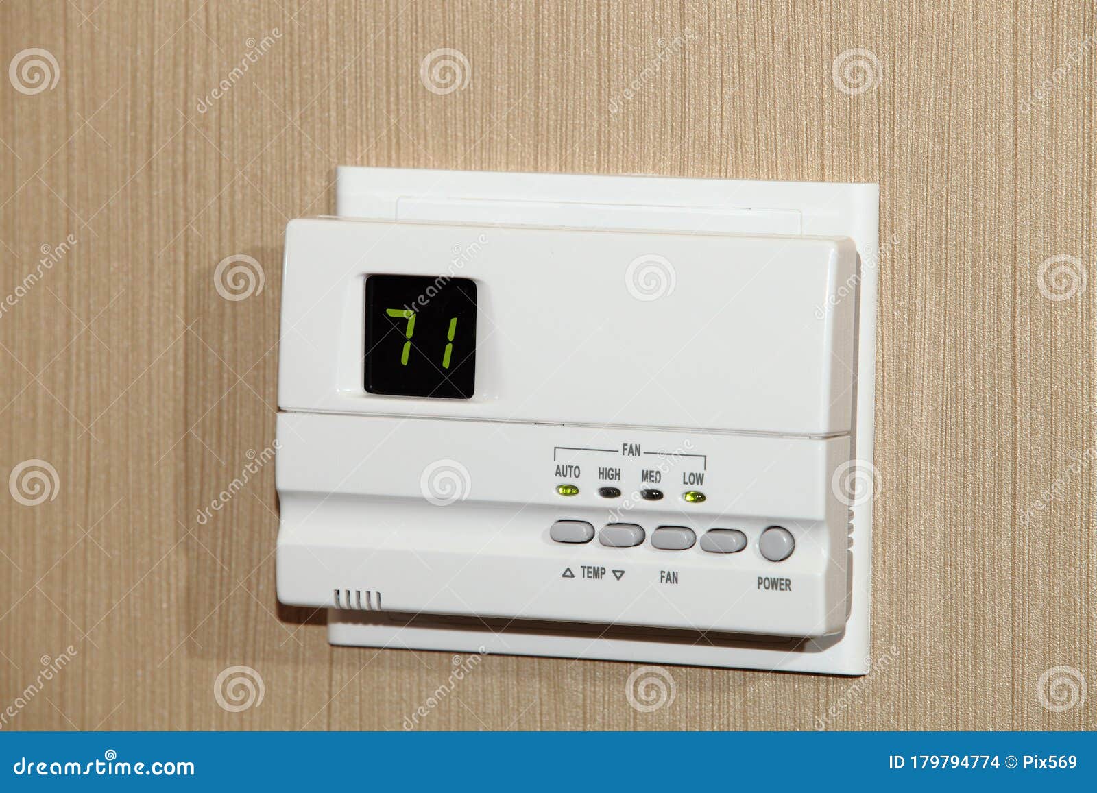 A Modern Thermostat for Controlling Individual Room Temperatures. Stock