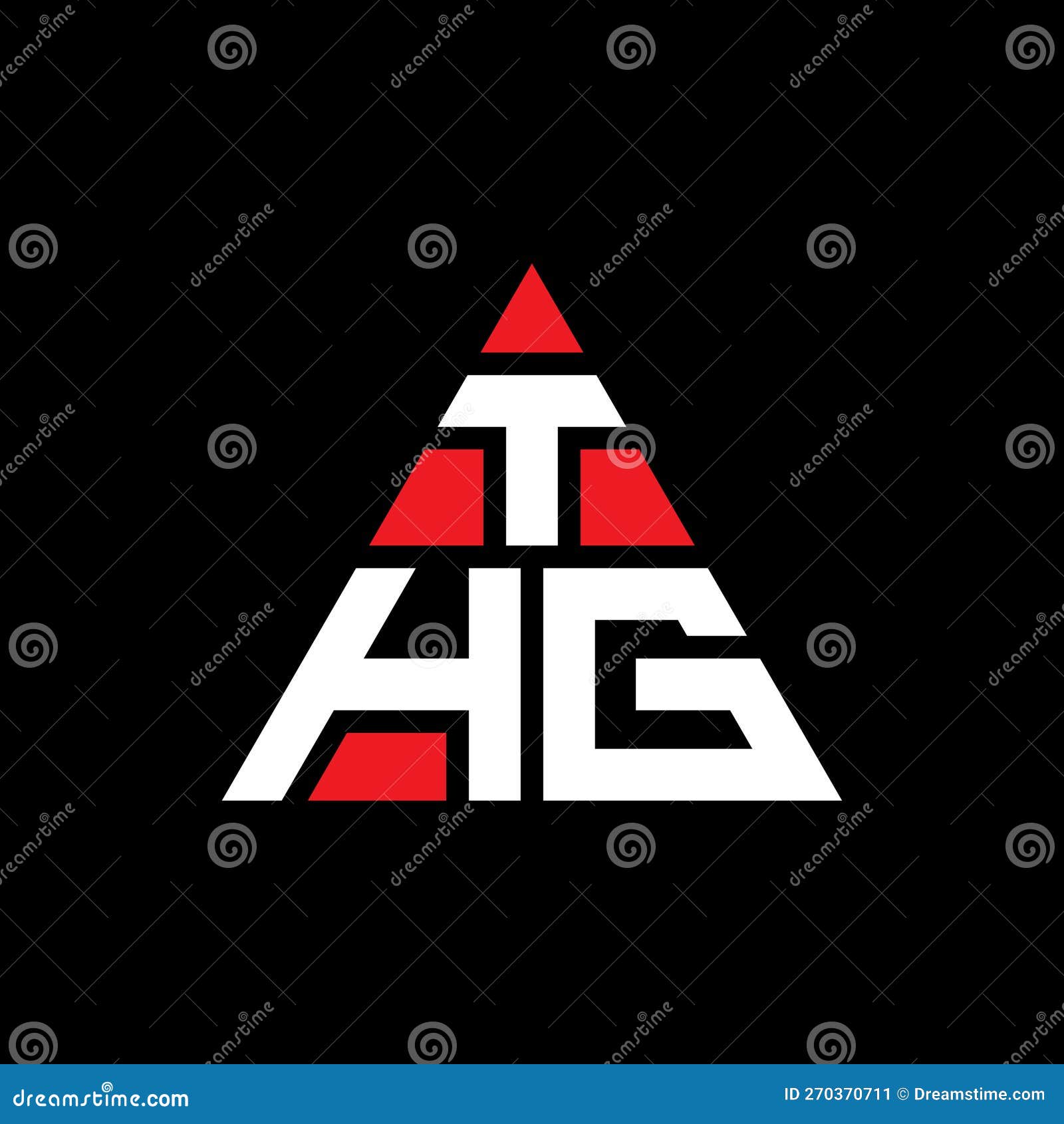 thg triangle letter logo  with triangle . thg triangle logo  monogram. thg triangle  logo template with red
