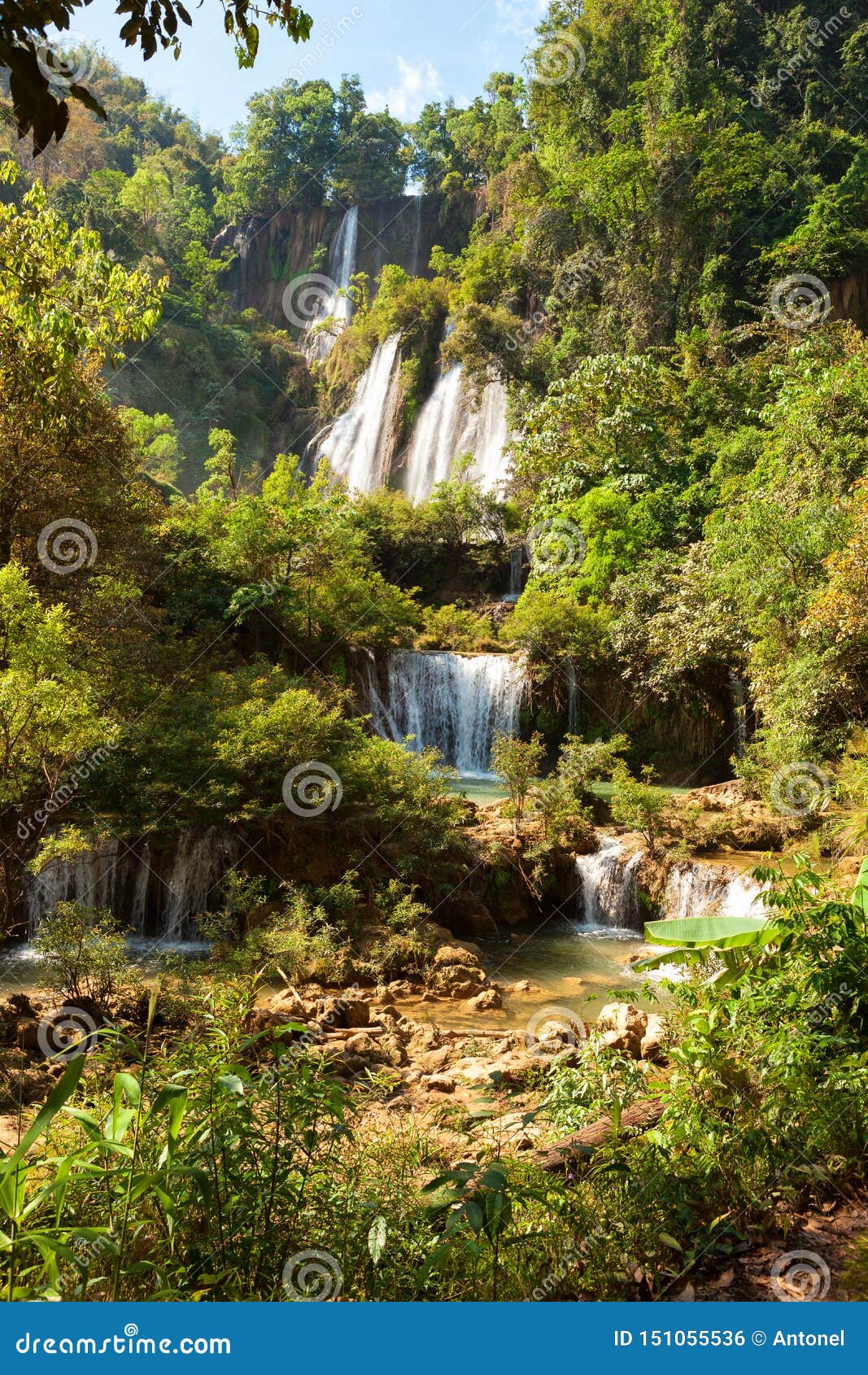 thi lo su waterfalls, umphang district, thailand
