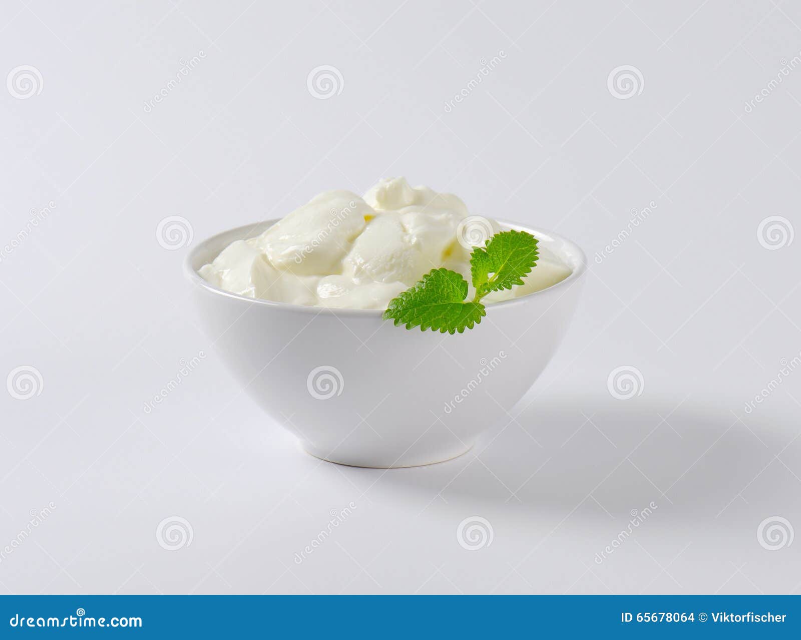 Thick Greek yogurt stock photo. Image of bowl, sour, snack 65678064