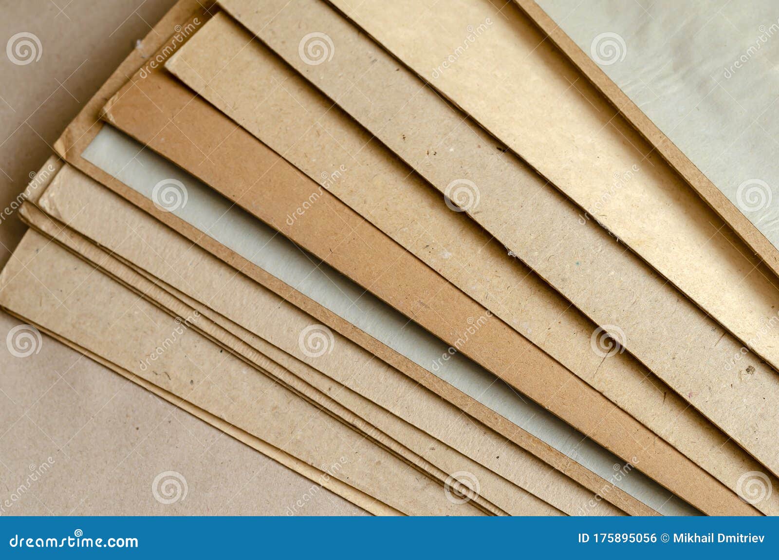Thick Sheets of Brown Cardboard Stock Photo Image of diagonal, closeup 175895056