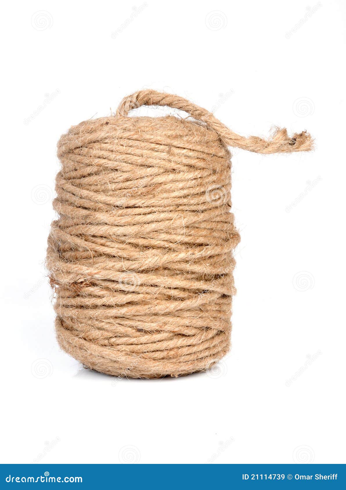 Thick string roll stock image. Image of rolled, twine - 21114739