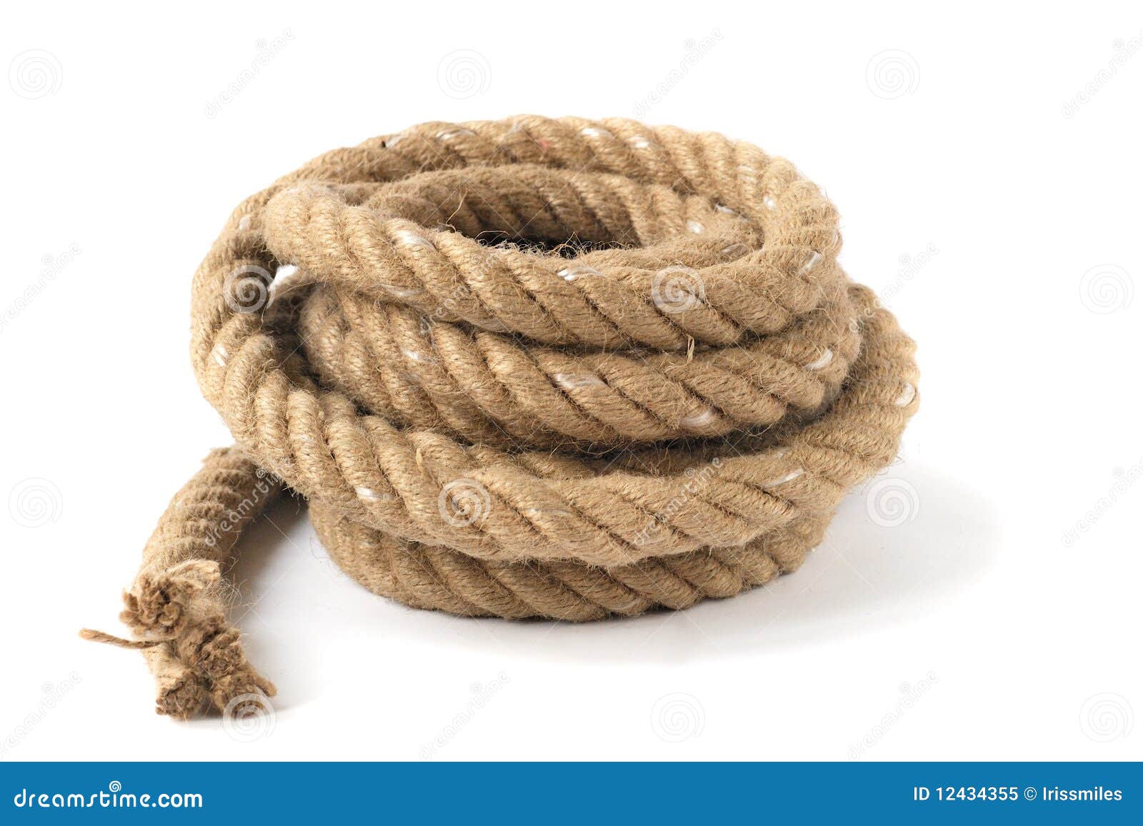 Thick strong rope stock image. Image of hairy, lace, close - 12434355