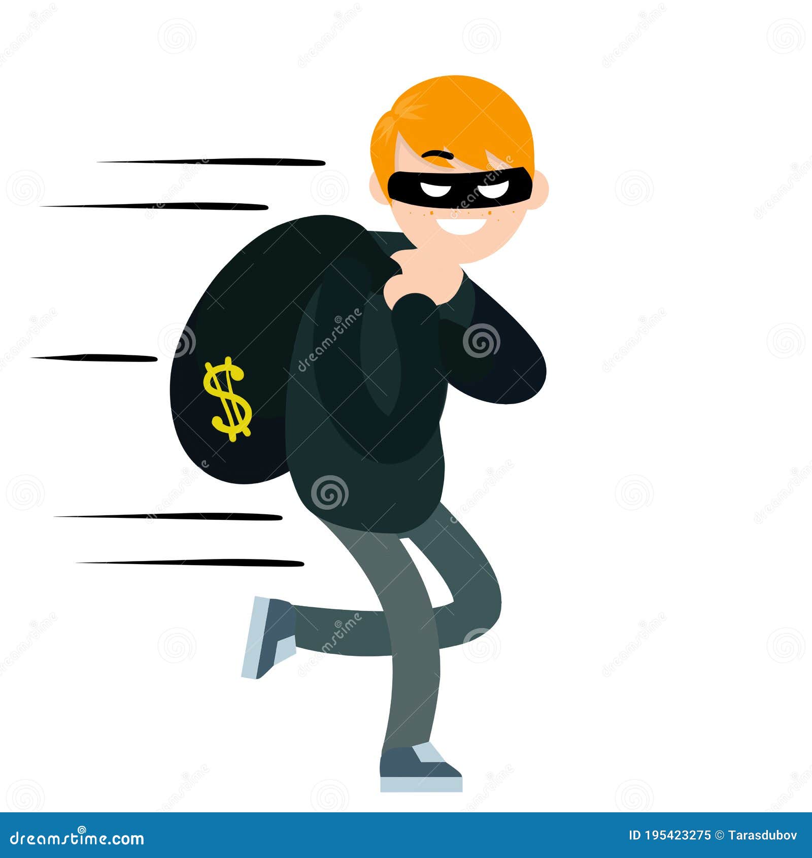 Bank robbery crime flat Royalty Free Vector Image