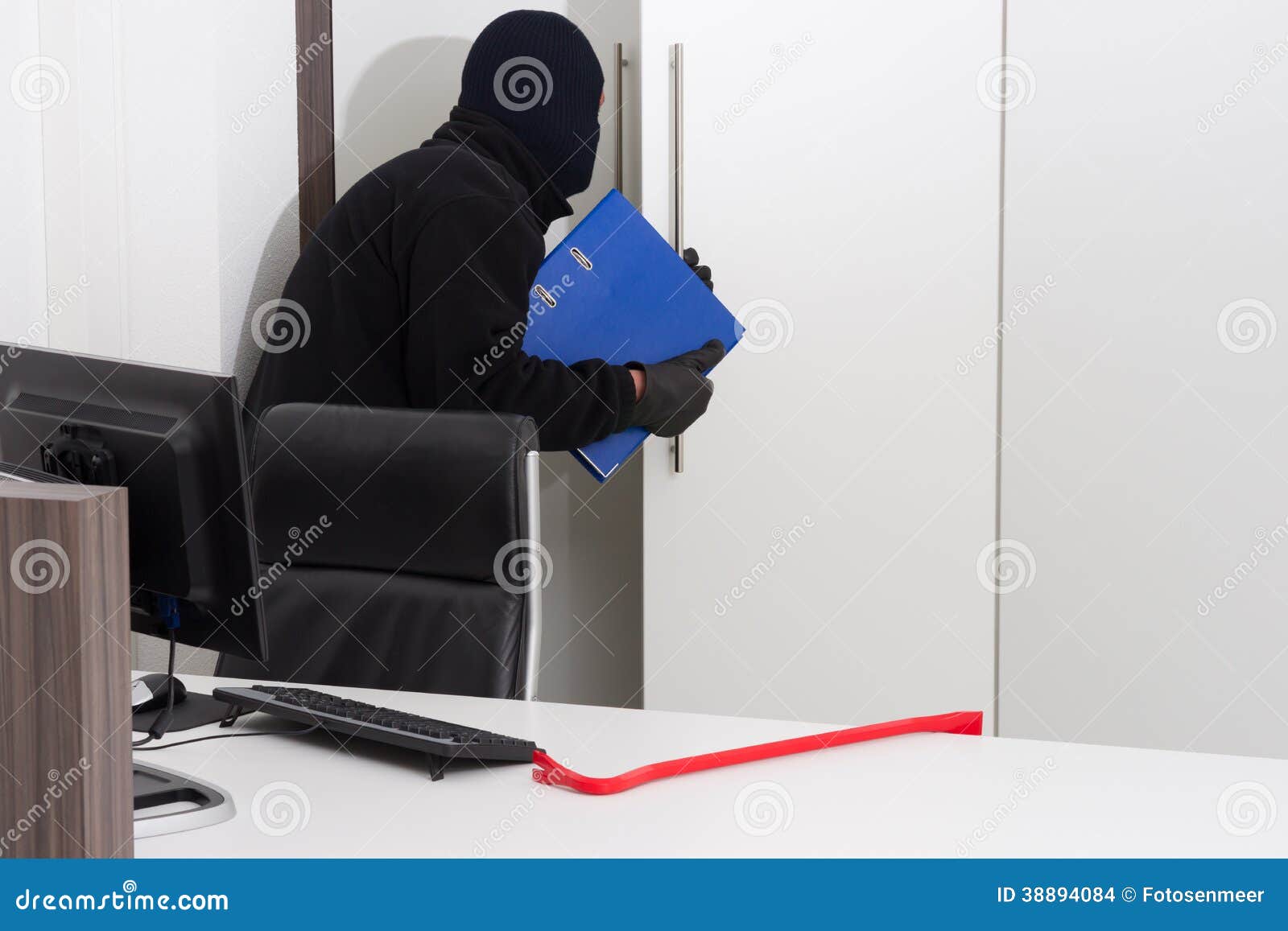 Thief Stealing Company Info Stock Photo Image of identity, person