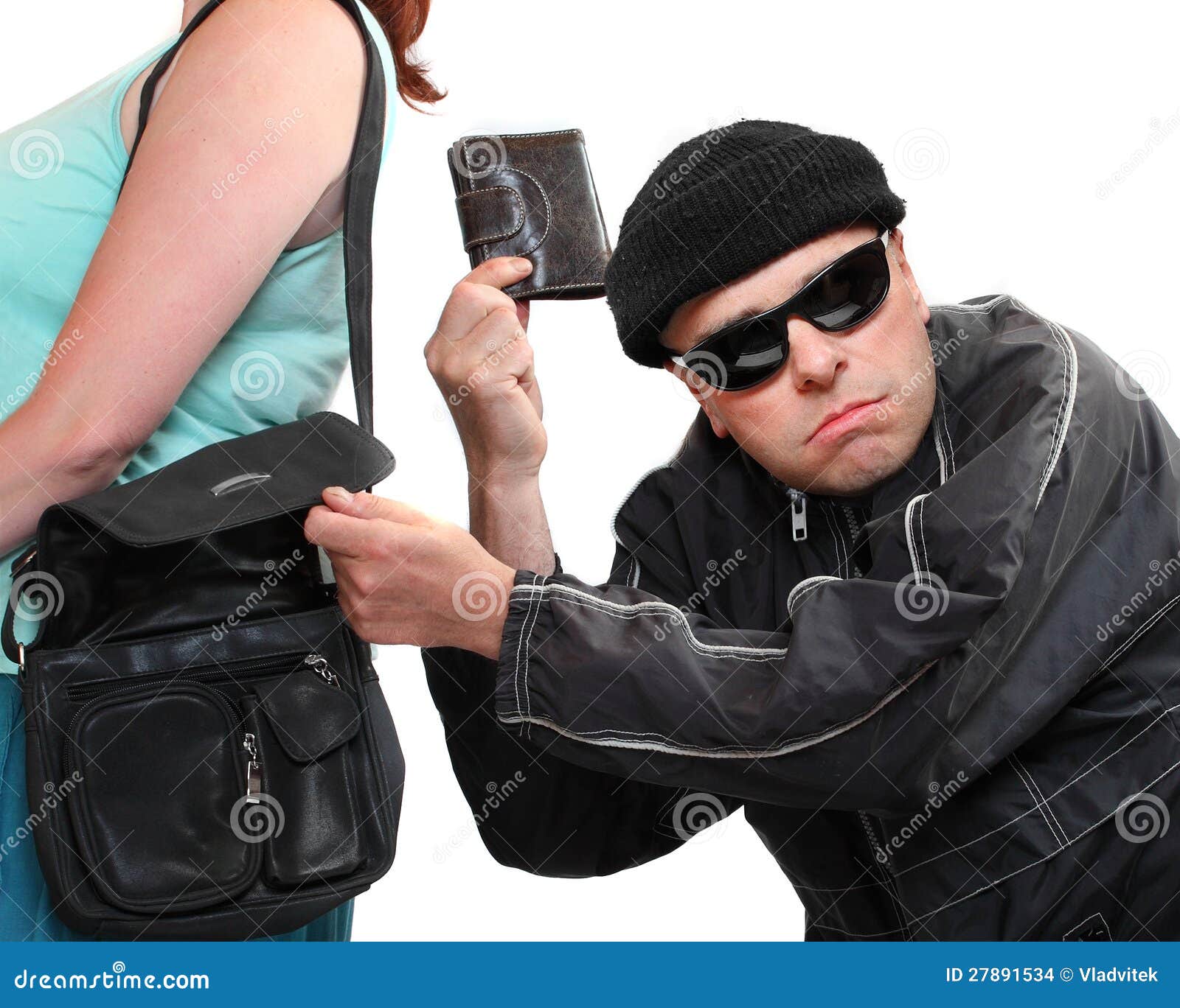 Thief Stealing From Handbag. Stock Photo - Image of attack, insurance:  27891534