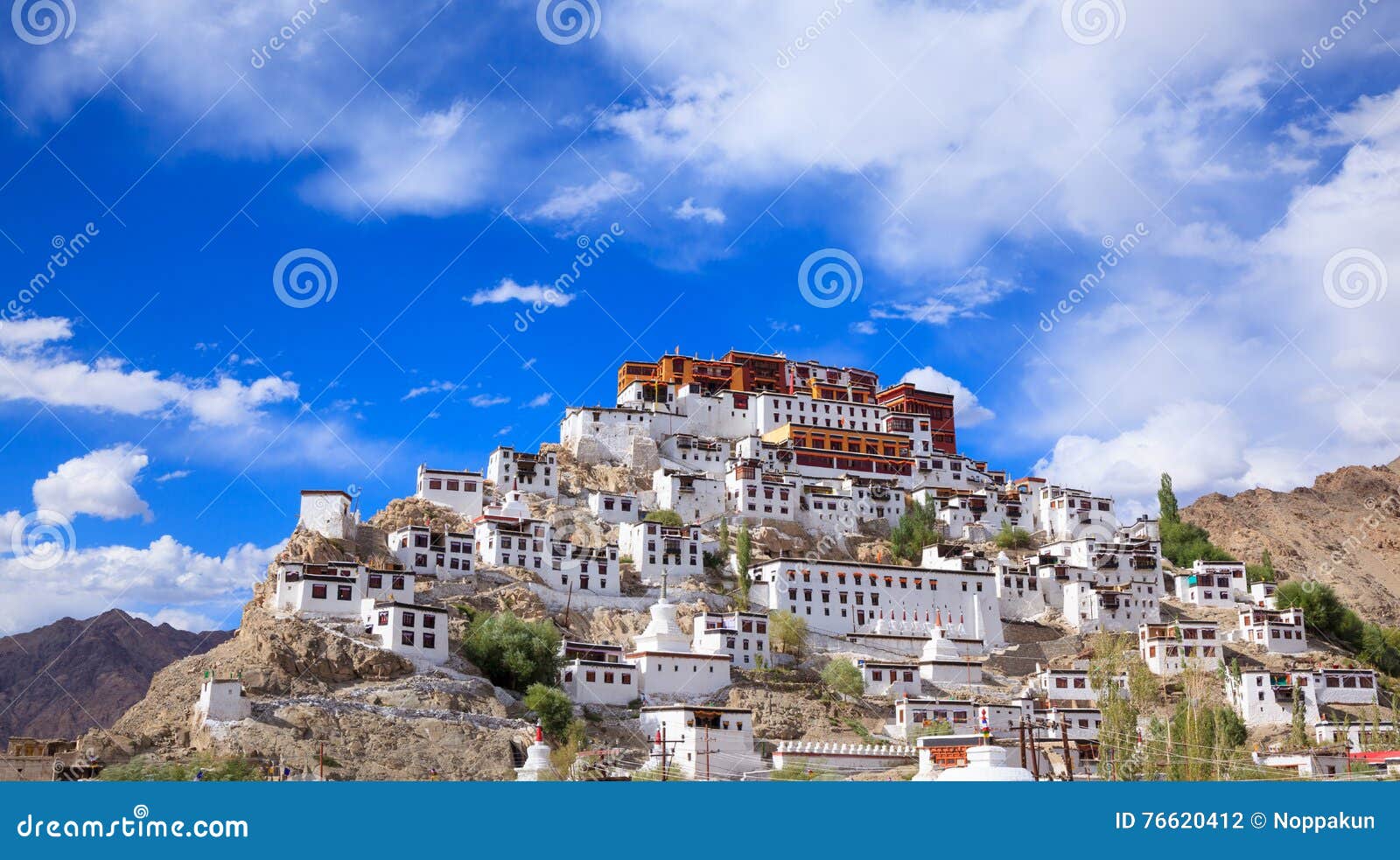 thiksey monastery, leh ladakh, jammu and kashmir, india