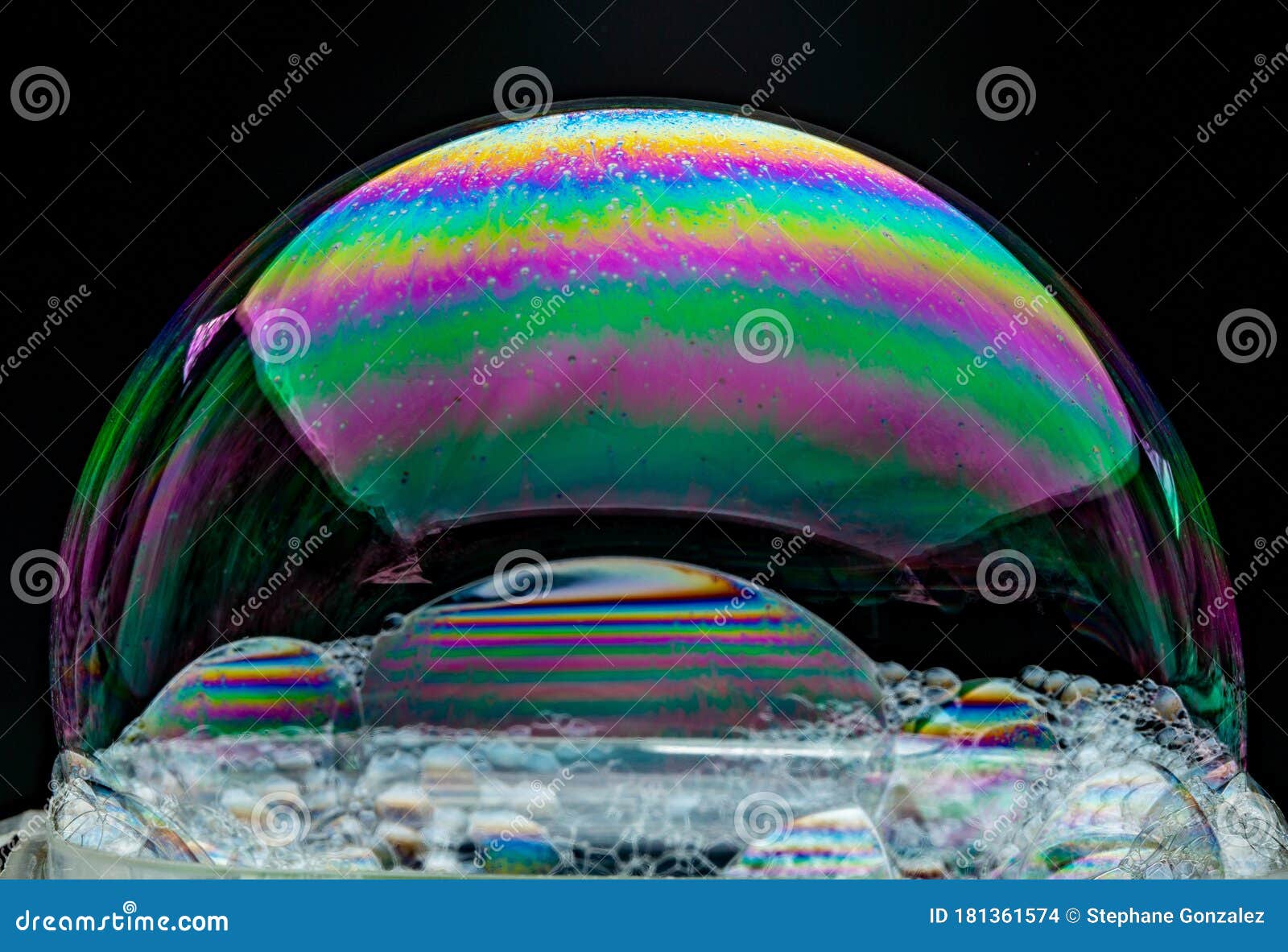 Soapy film with iridesence stock photo. Image of iridesence 181361574