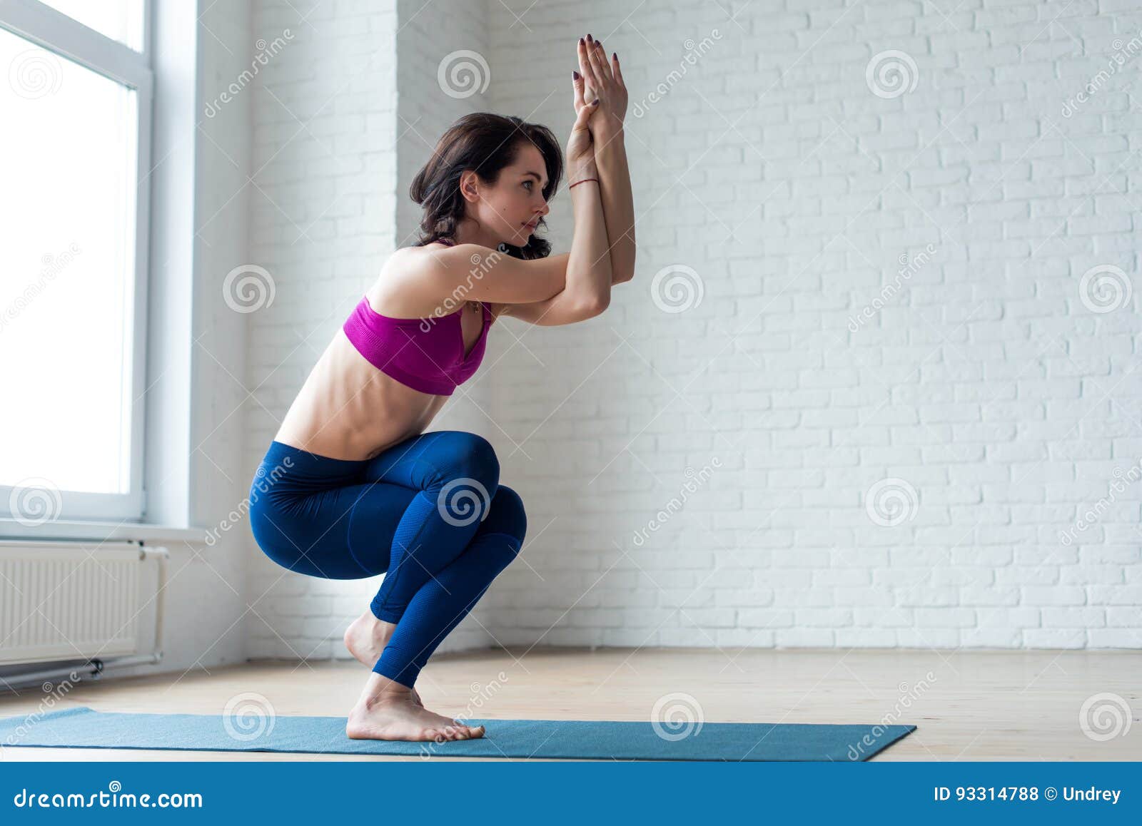 Man in Beige Shirt Doing Bending Exercise On Blue Yoga Mat · Free Stock  Photo