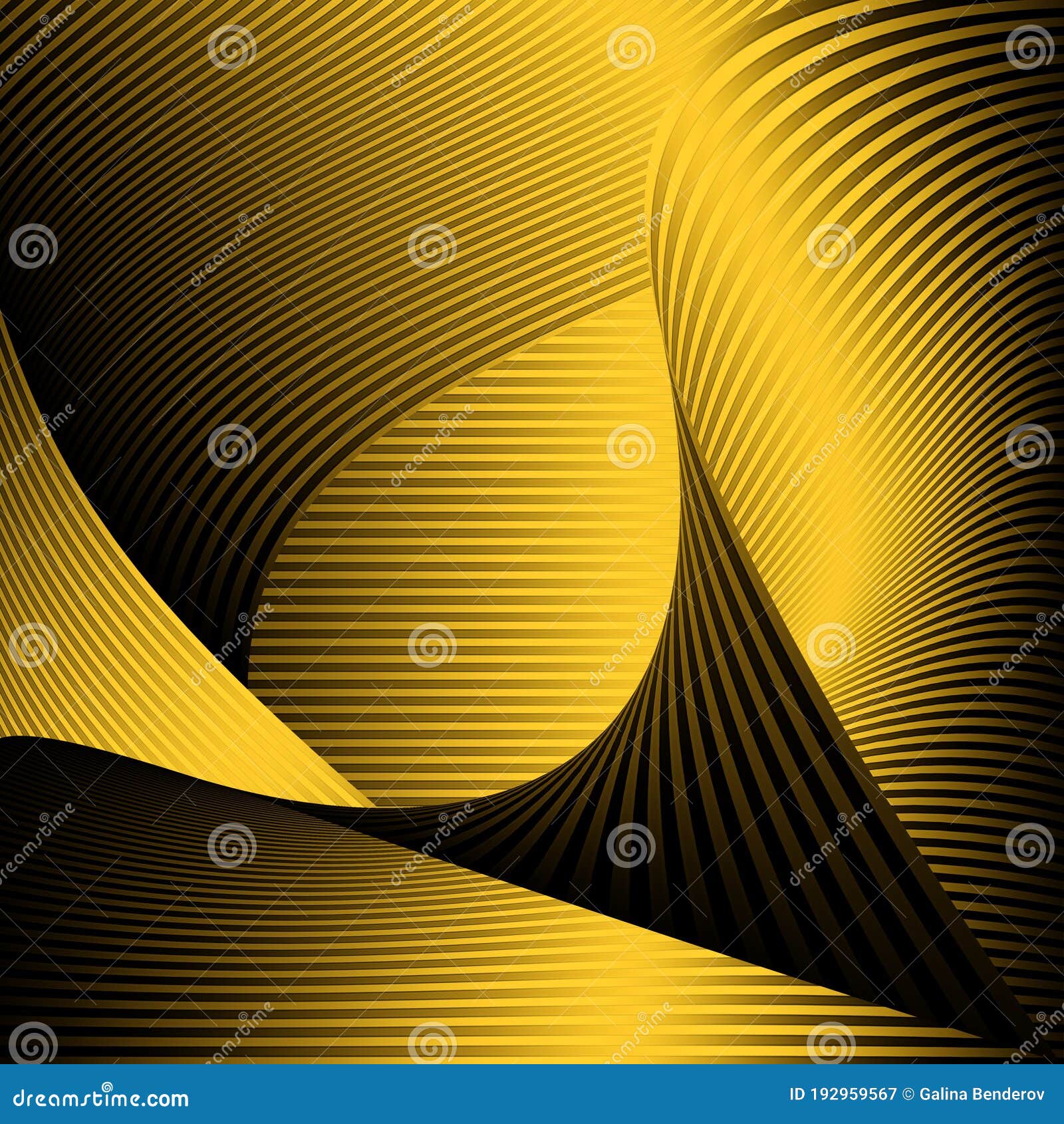 golden background. wavy thin elegant stripes.
