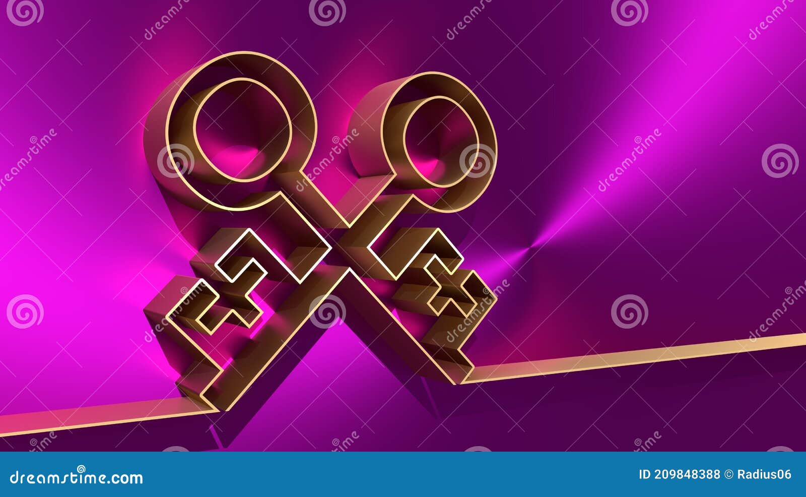 the crossed keys