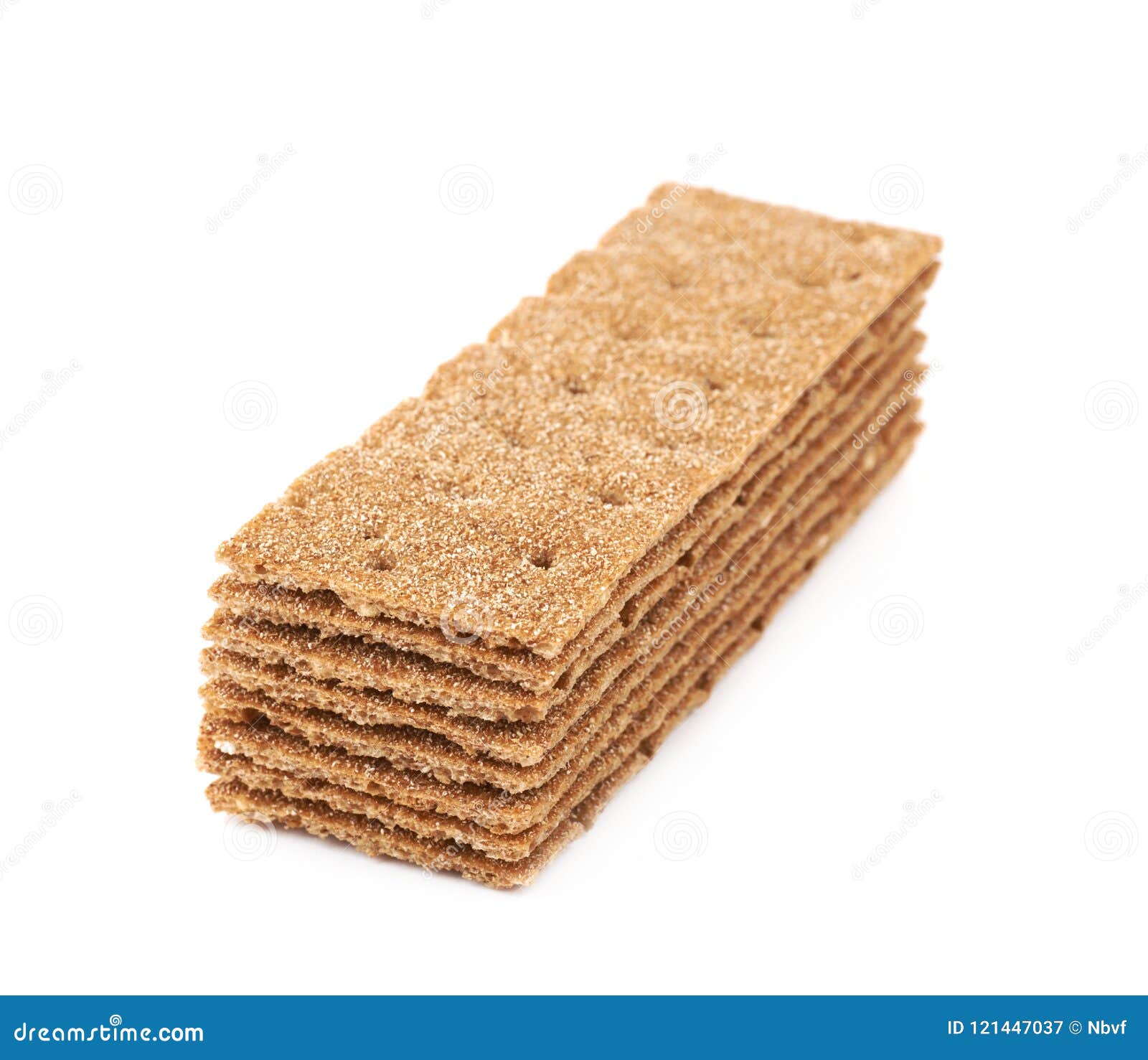 Thin Rye Crispy Cracker Isolated Stock Image Image of cereal, cracker