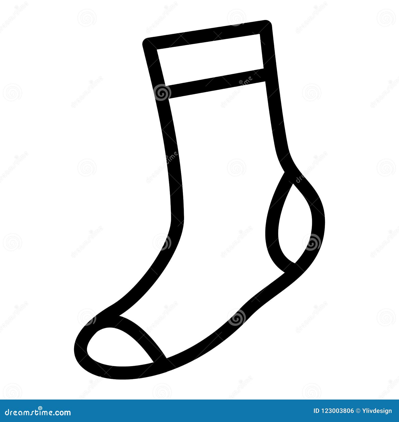 Baby socks sketch icon Royalty Free Vector Image