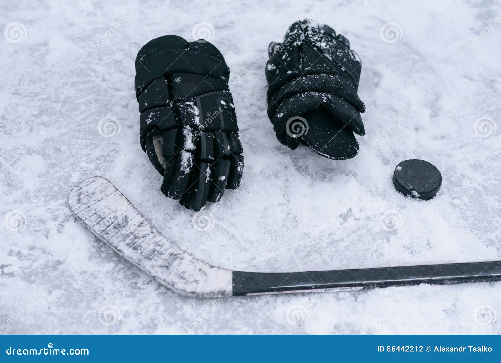 Things are a Hockey Player on the Ice Stock Photo Image of power