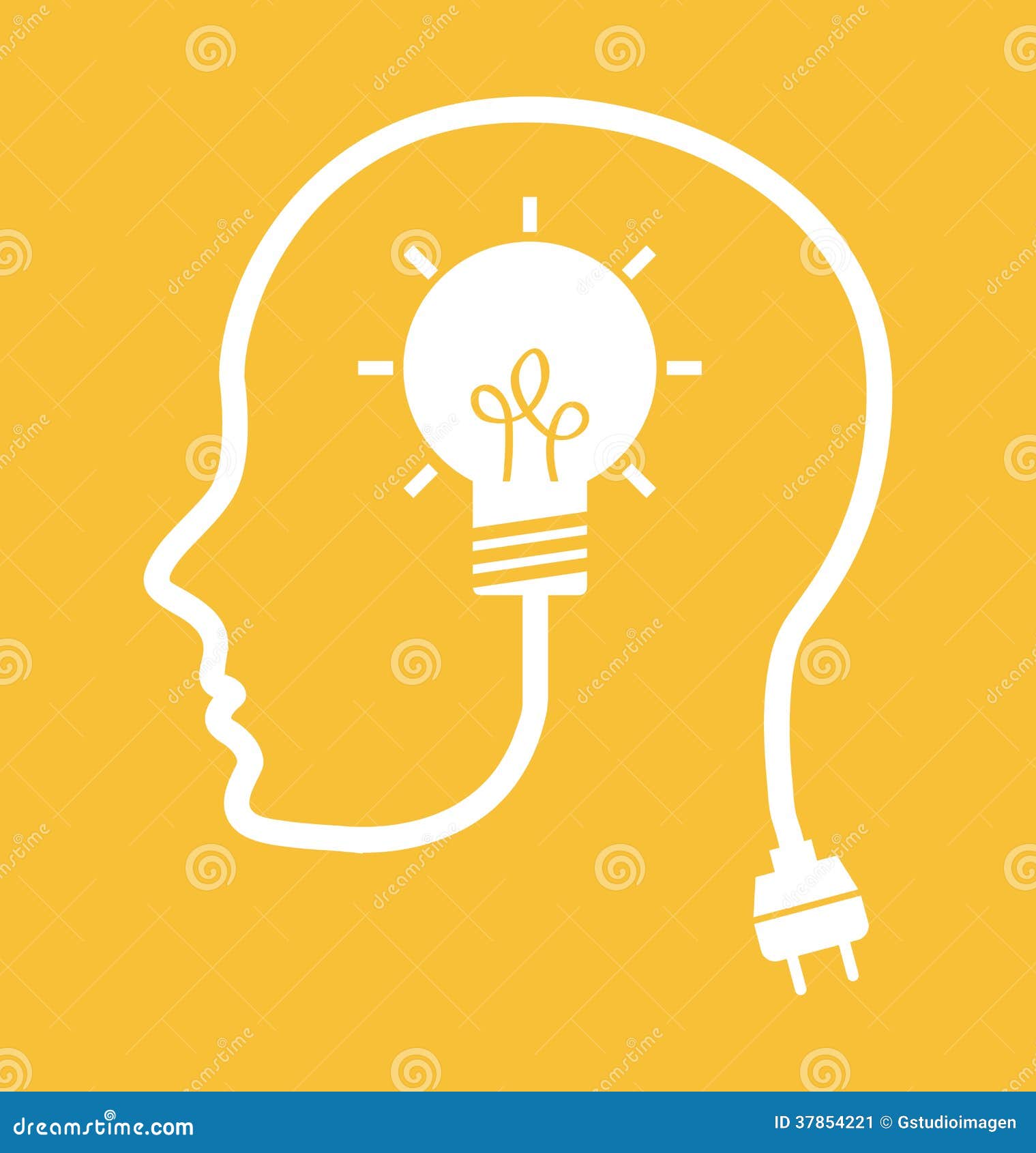 Think,design stock vector. Illustration of memories, bulb - 37854221