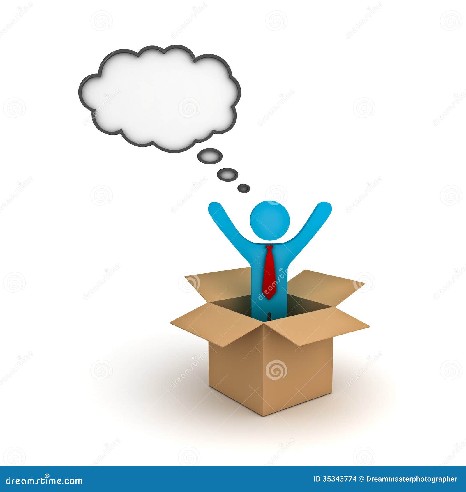 out of the box thinking clipart