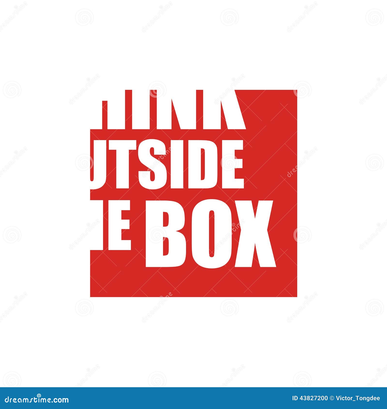 Think Outside The Box Stock Illustration Illustration Of Boundary 4370