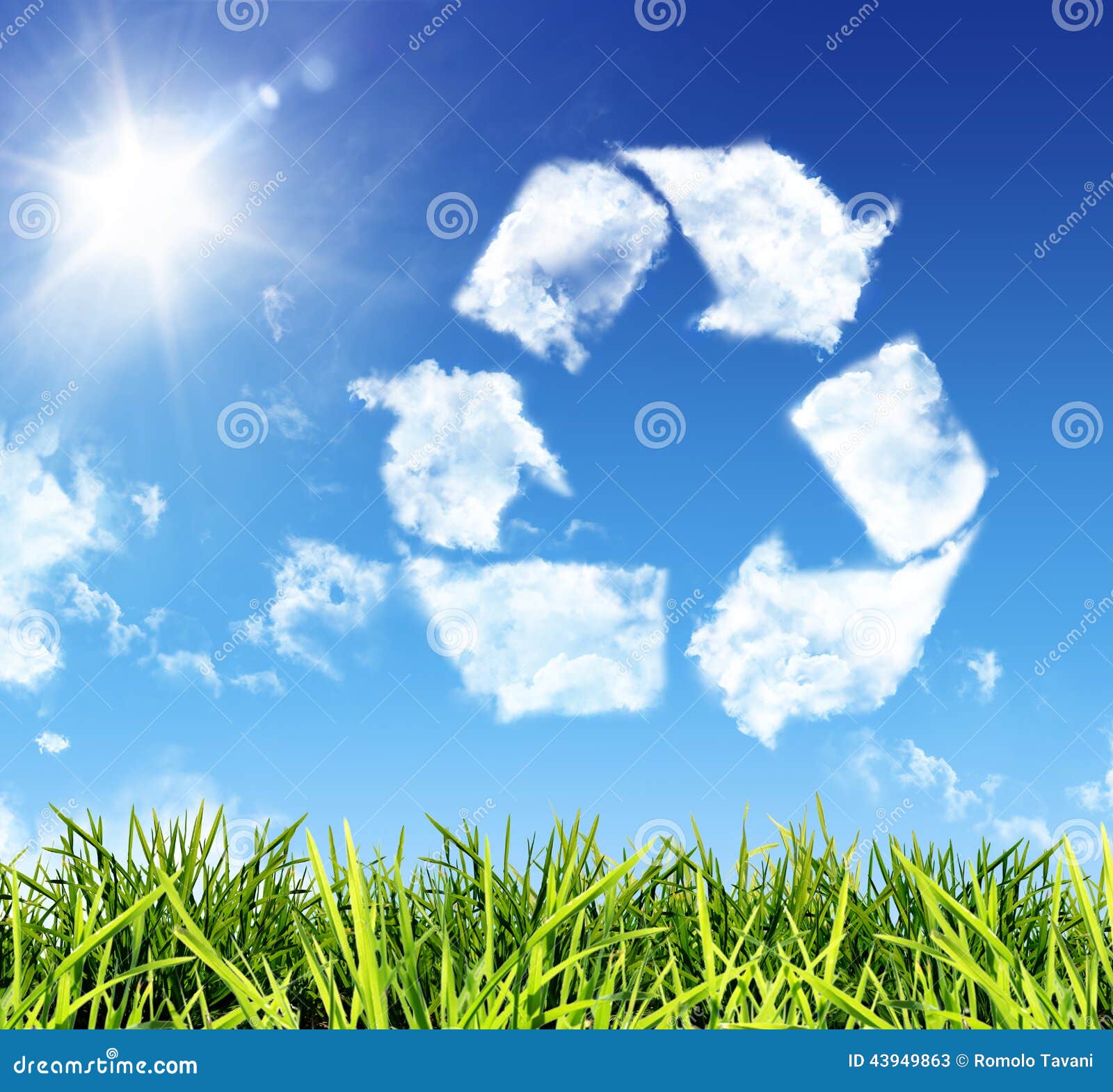 Think Recycling Stock Photo Image 43949863