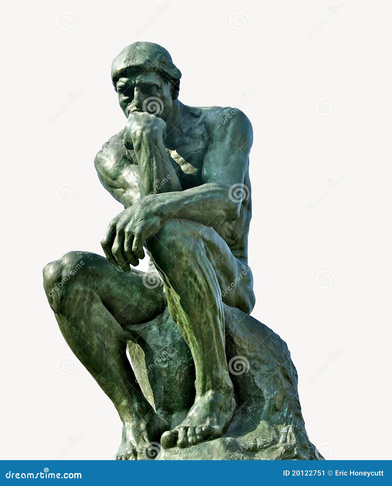 clipart of the thinker statue location