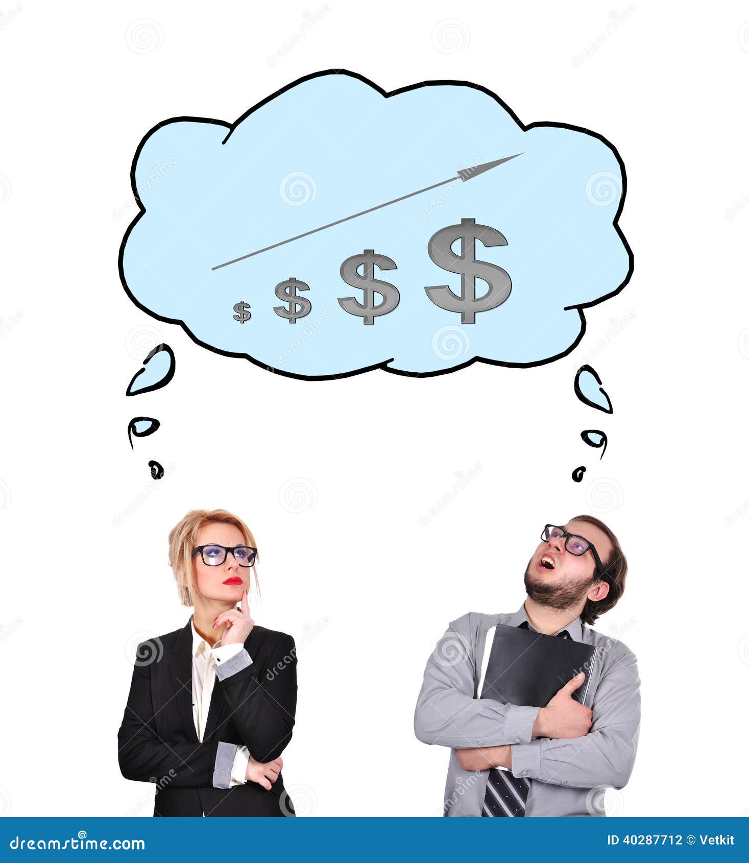 Thinking About Chart Royalty-Free Stock Image | CartoonDealer.com #40287712
