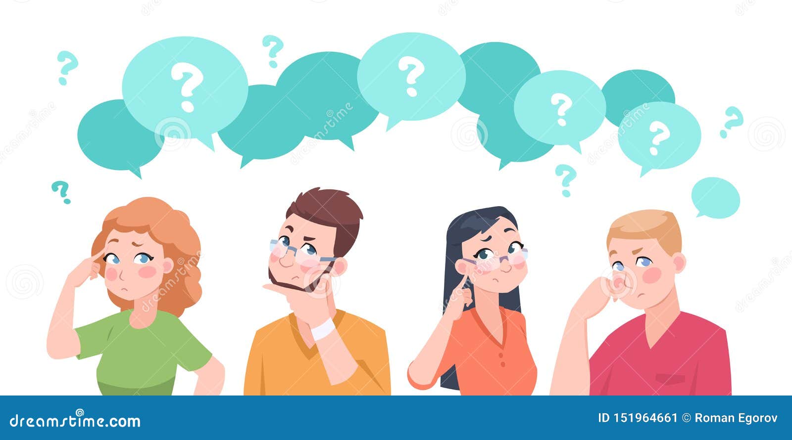 Thinking People Group. Anxiety Characters, Flat Crowd in Doubt Talking and Confused, Business Team and Social Group Stock Vector - Illustration of adult, panic: 151964661 Thinking People Group. Anxiety Characters, Flat Crowd in Doubt Talking and Confused, Business Team and Social Group Stock Vector - Illustration of adult, panic: 151964661