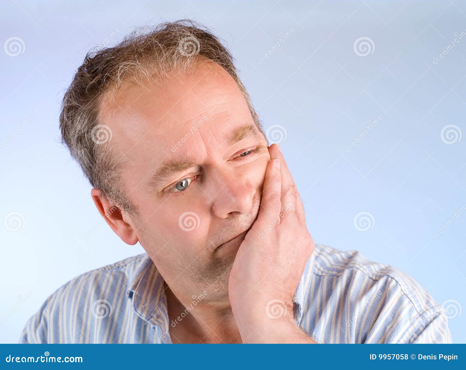 Thinking about Something stock photo. Image of exhaustion - 9957058