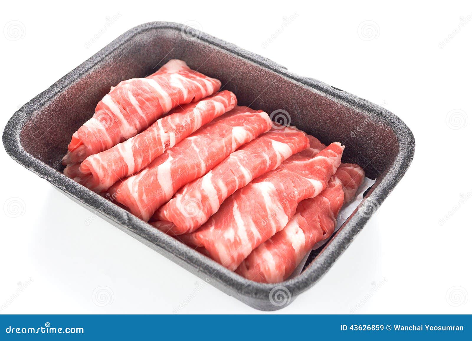Thinly Sliced Raw Beef for Japanese Shabus Habu Stock Image - Image of