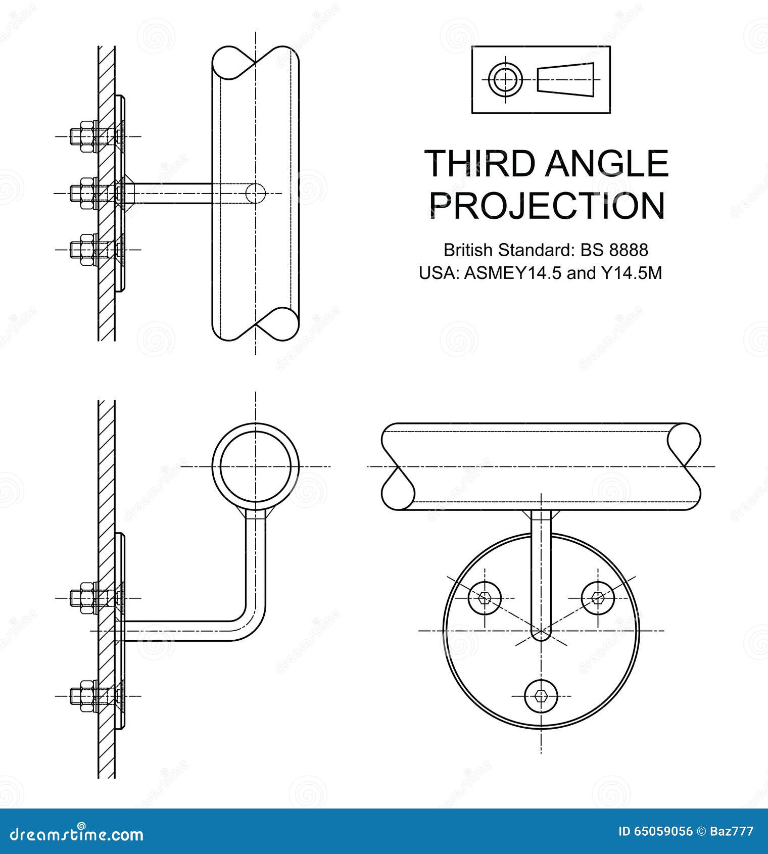 third angle orthographic projection