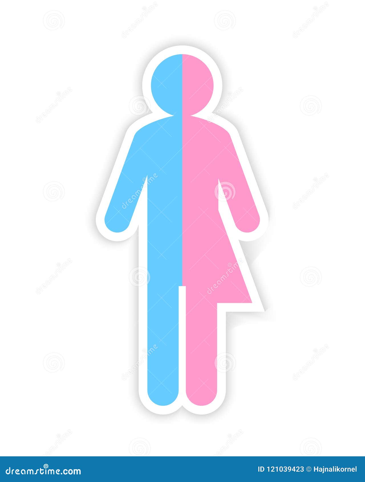 Third Gender And Sex Concept Stock Vector Illustration Of Blue 
