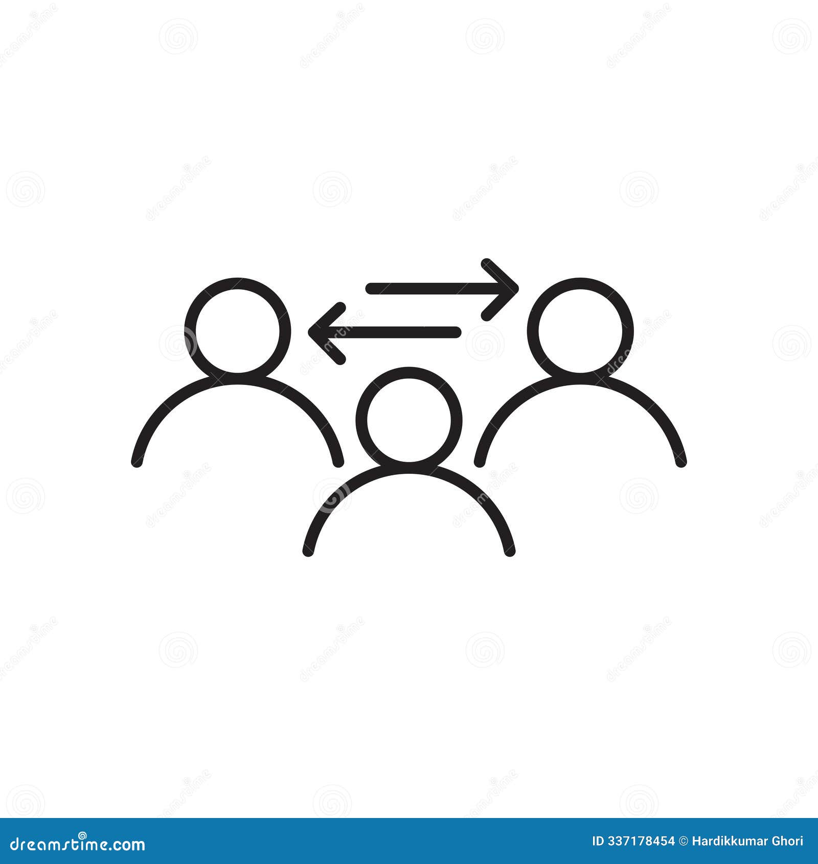 third partyline in thin line black color. flat simple  s 