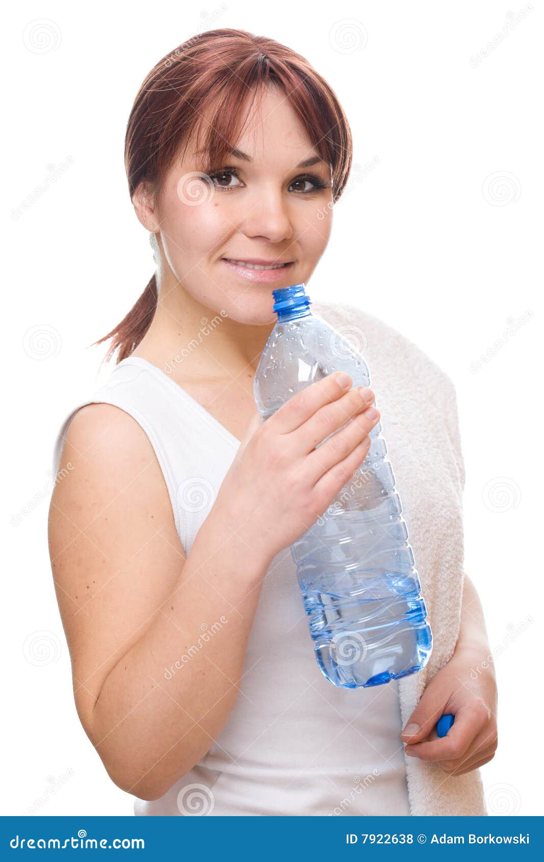 Thirsty woman stock photo. Image of diet, fitness, health 7922638