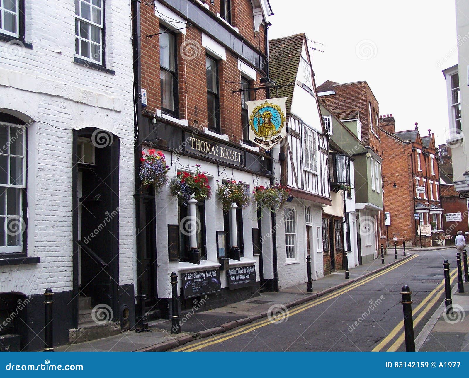 Thomas Becket Pub in Canterbury Editorial Stock Image Image of august